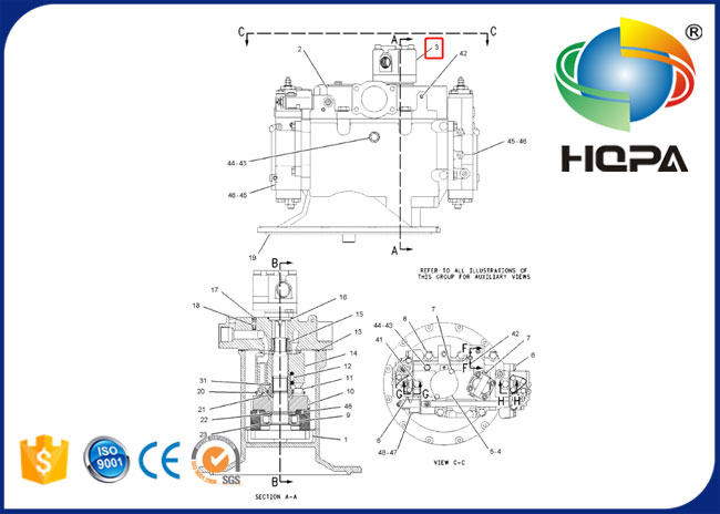 173-1203 1731203 ปั๊มเกียร์สำหรับ SBS80 Pilot Pump  312C 315D